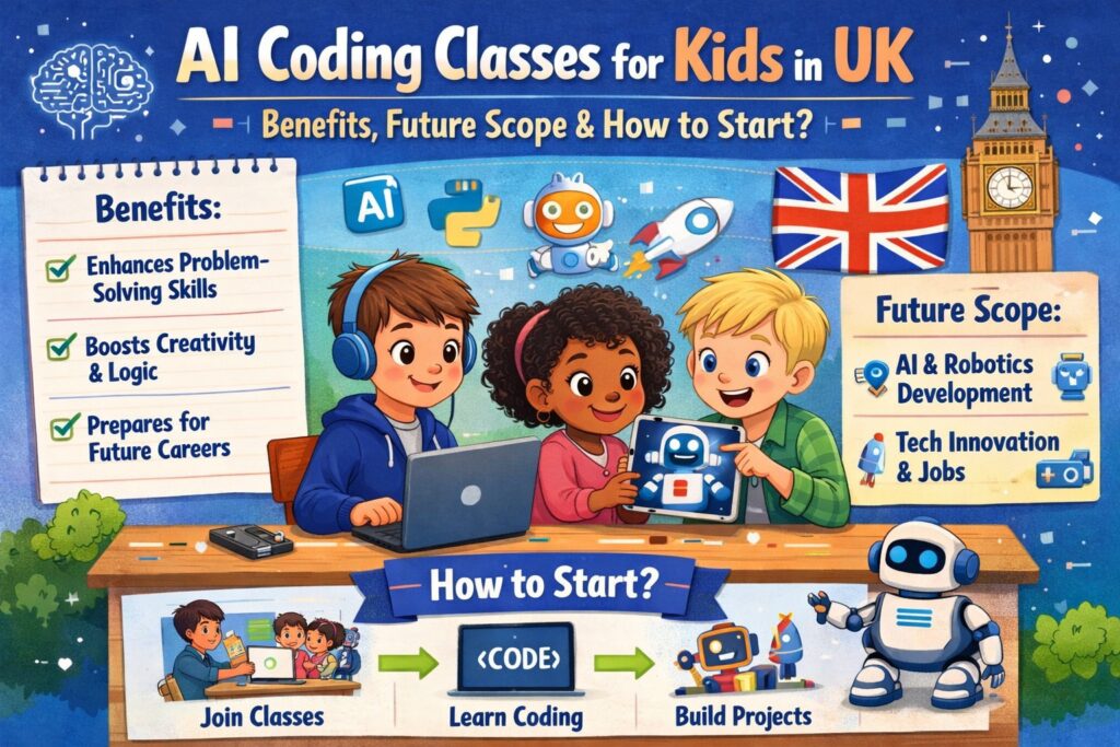 AI Coding Classes for Kids in the UK: Benefits, Future Scope & How to Start